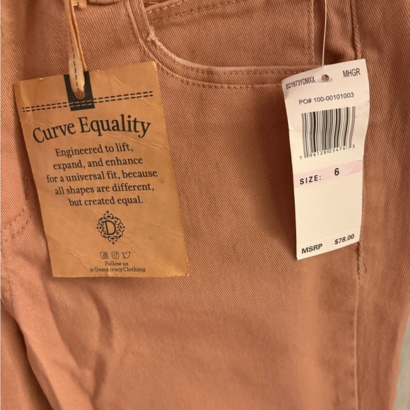 Democracy Ab Technology Umber Slim Straight Jeans Slimming Flattering Lifting - Picture 6 of 9